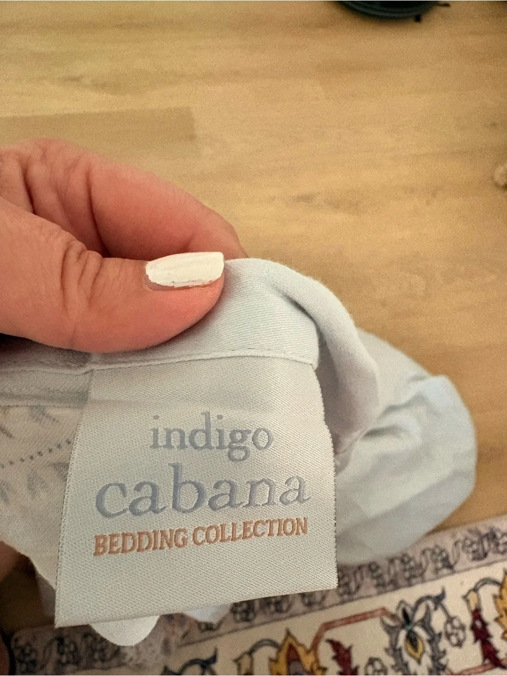 🍓 INDIGO CABANA BEDDING COLLECTION blue orange medallion King duvet cover